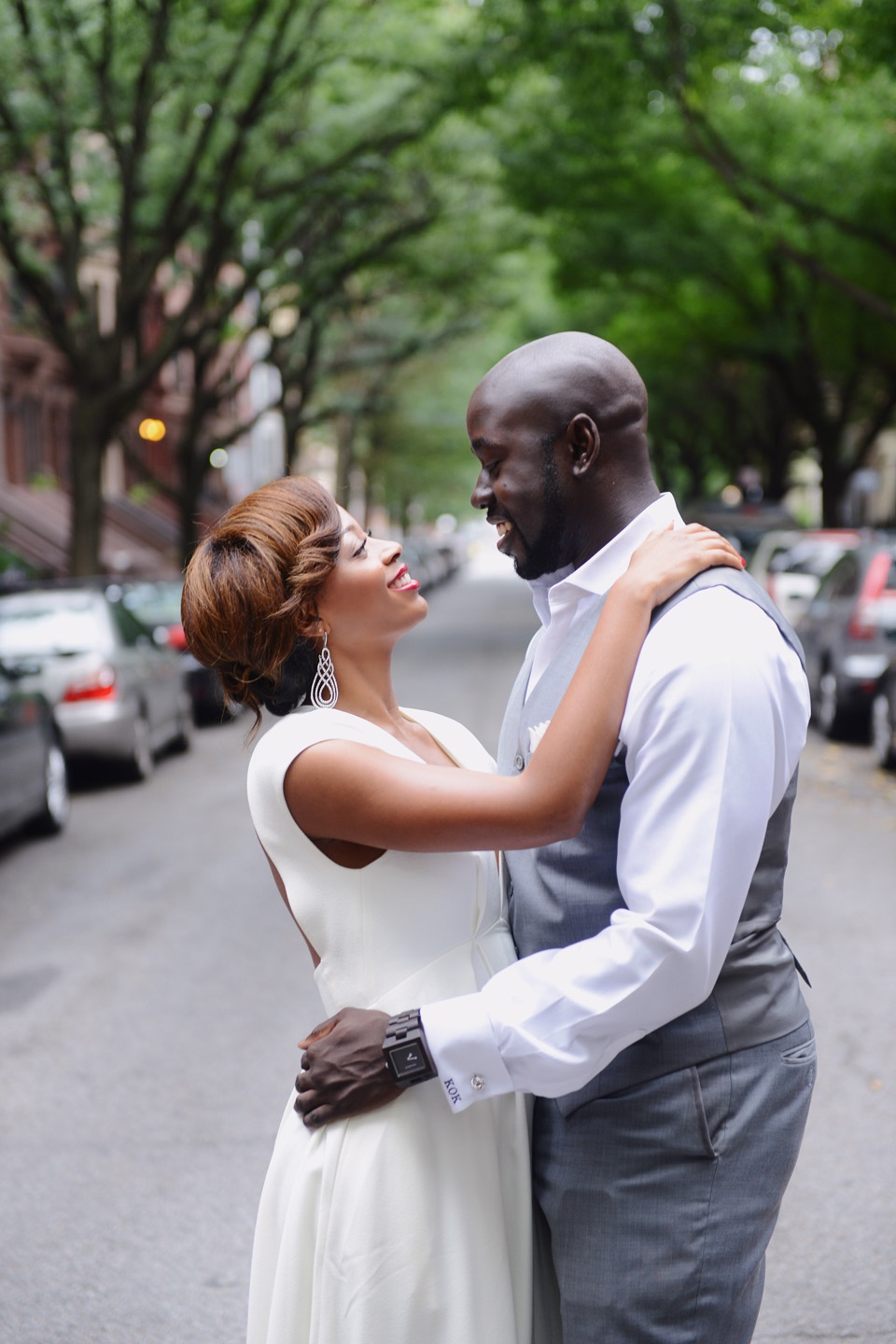 Engagement Photos NYC of Erin and Kwame in Harlem by NYC Wedding Photographer XOANDREA, Couture wedding photography