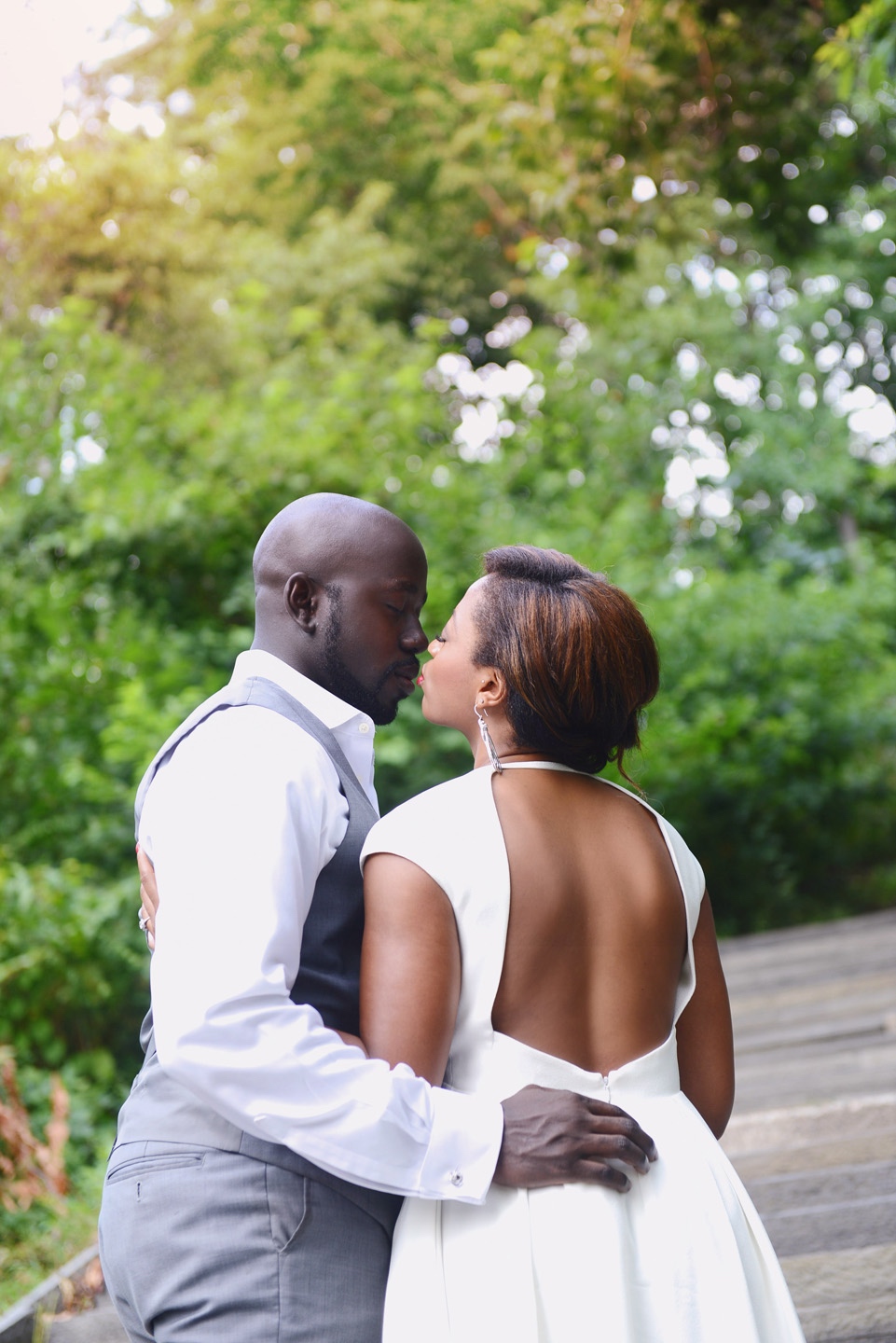 Engagement Photos NYC of Erin and Kwame in Harlem by NYC Wedding Photographer XOANDREA, Couture wedding photography