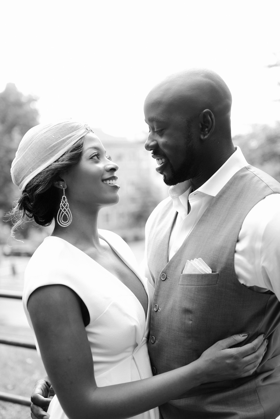 Engagement Photos NYC of Erin and Kwame in Harlem by NYC Wedding Photographer XOANDREA, Couture wedding photography