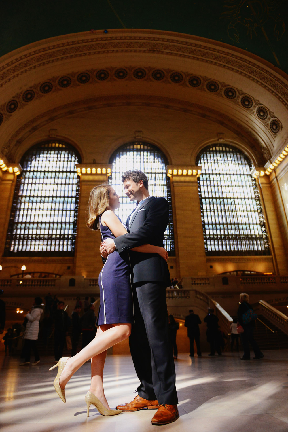 Engagement photos taken in Grand Central & Meatpacking District New York by Engagement Photographers NYC XOANDREA