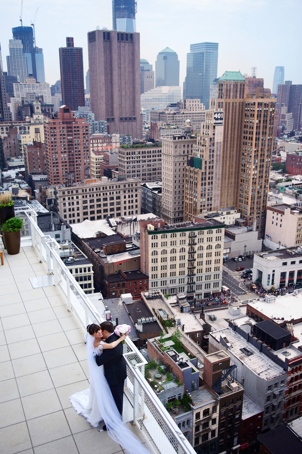 Wedding photos of Georgette & Jamie at the NoMo SoHo New York Hotel by wedding photographer XOANDREA