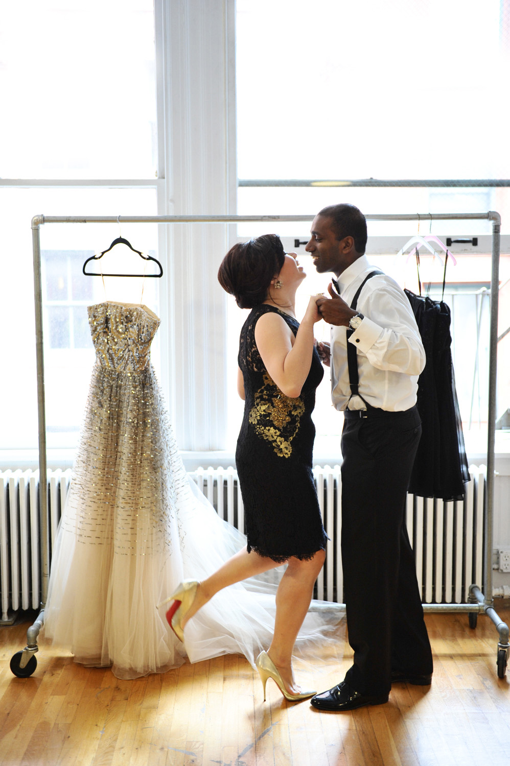 Evelyn and Ram's engagement photos taken in Soho New York just before their Soho House Wedding, photographed by wedding photographer New York XOANDREA