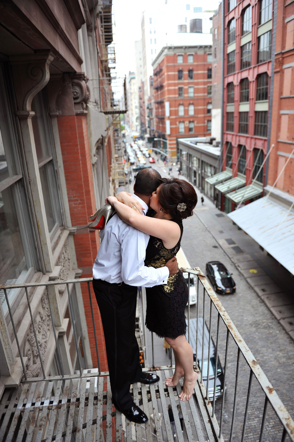 Evelyn and Ram's engagement photos taken in Soho New York just before their Soho House Wedding, photographed by wedding photographer New York XOANDREA