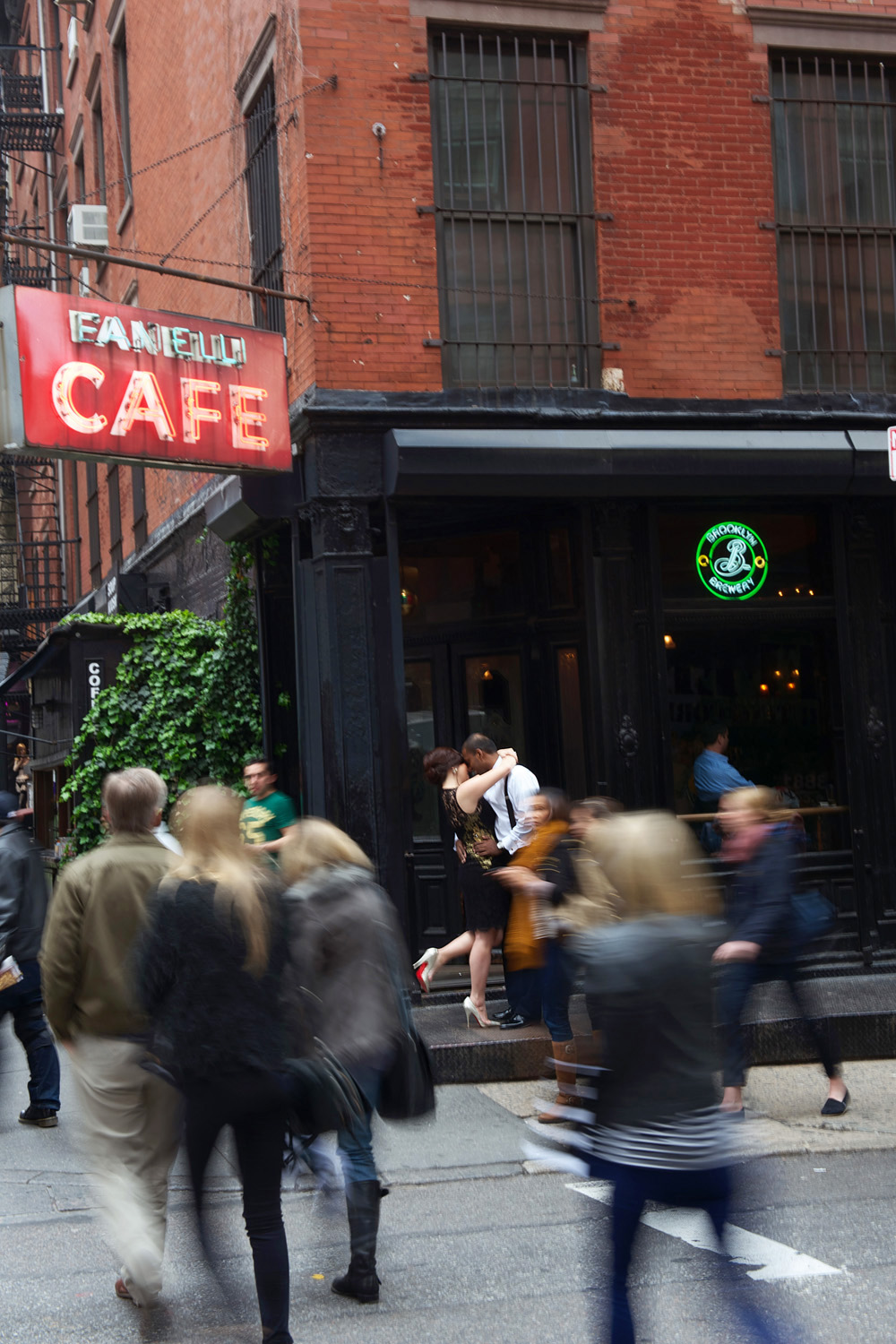 Evelyn and Ram's engagement photos taken in Soho New York just before their Soho House Wedding, photographed by wedding photographer New York XOANDREA