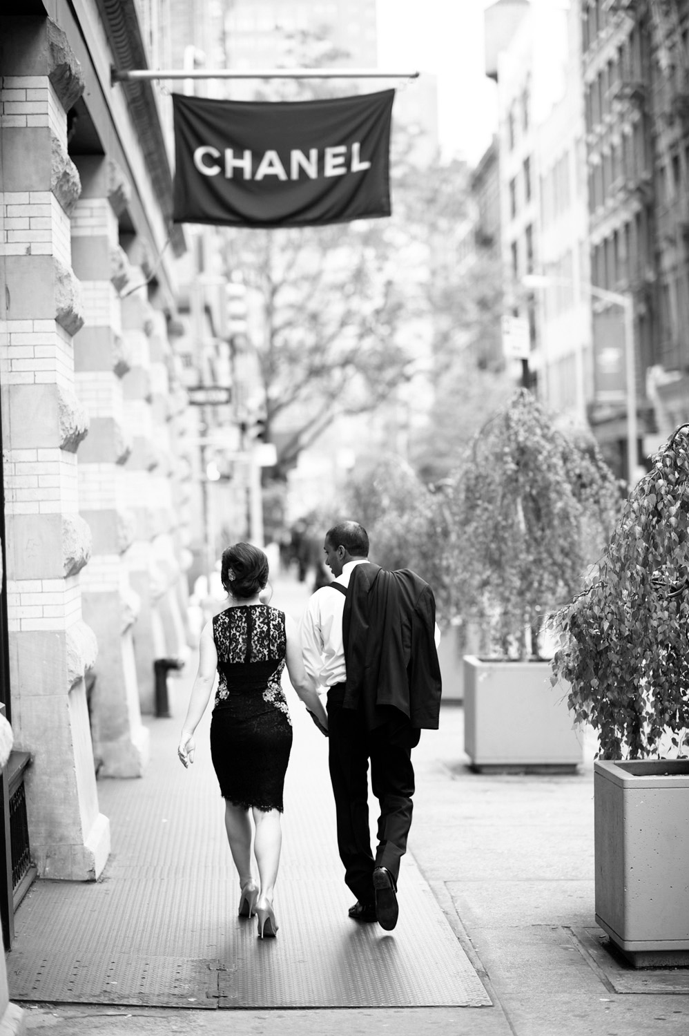 Evelyn and Ram's engagement photos taken in Soho New York just before their Soho House Wedding, photographed by wedding photographer New York XOANDREA