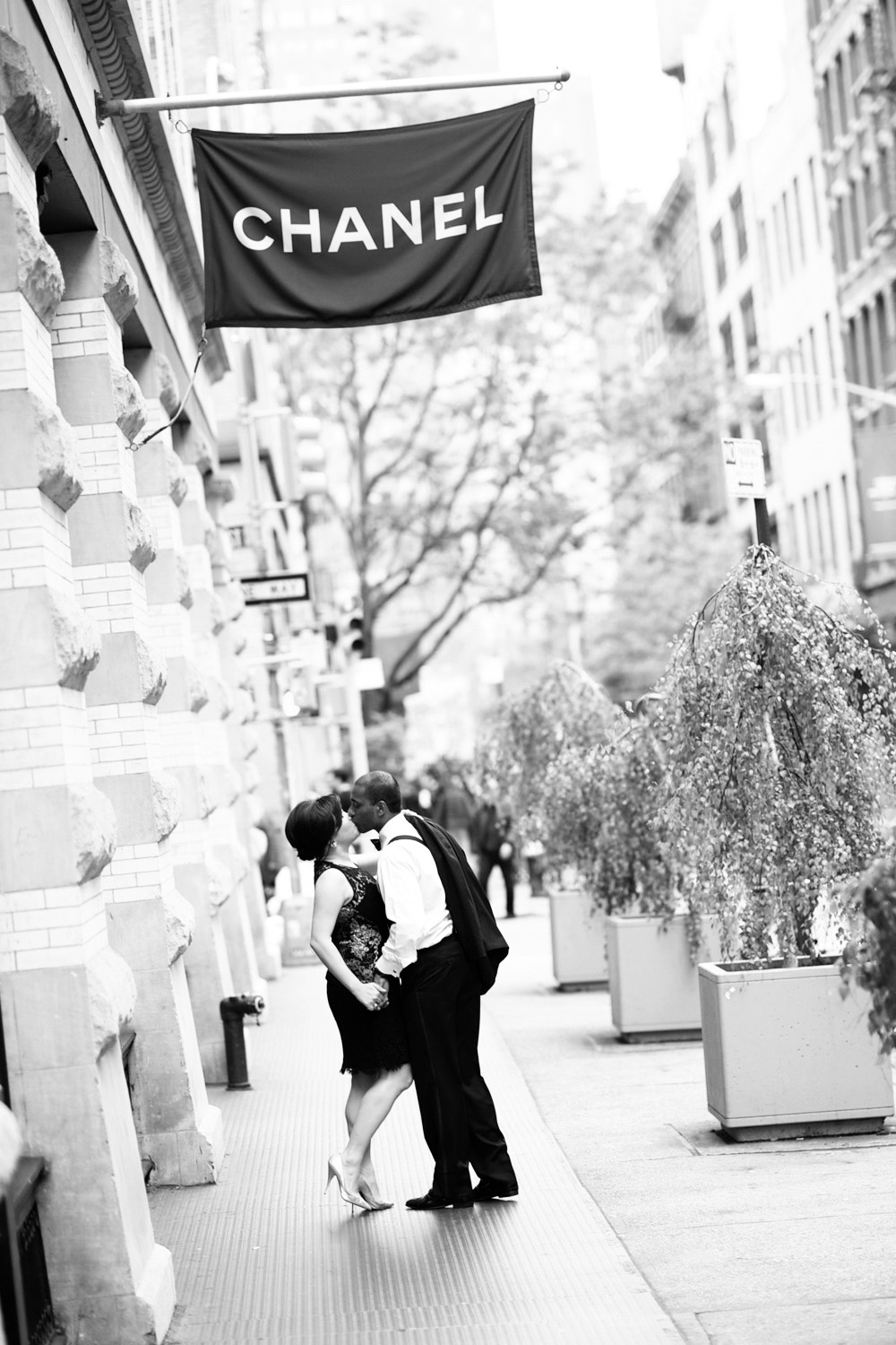 Evelyn and Ram's engagement photos taken in Soho New York just before their Soho House Wedding, photographed by wedding photographer New York XOANDREA