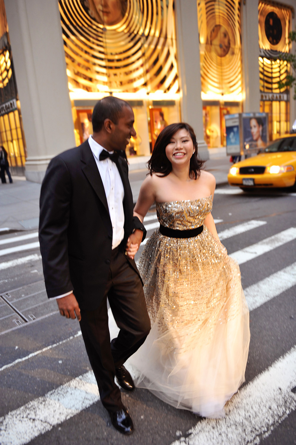 Evelyn and Ram's engagement photos taken in Soho New York just before their Soho House Wedding, photographed by wedding photographer New York XOANDREA